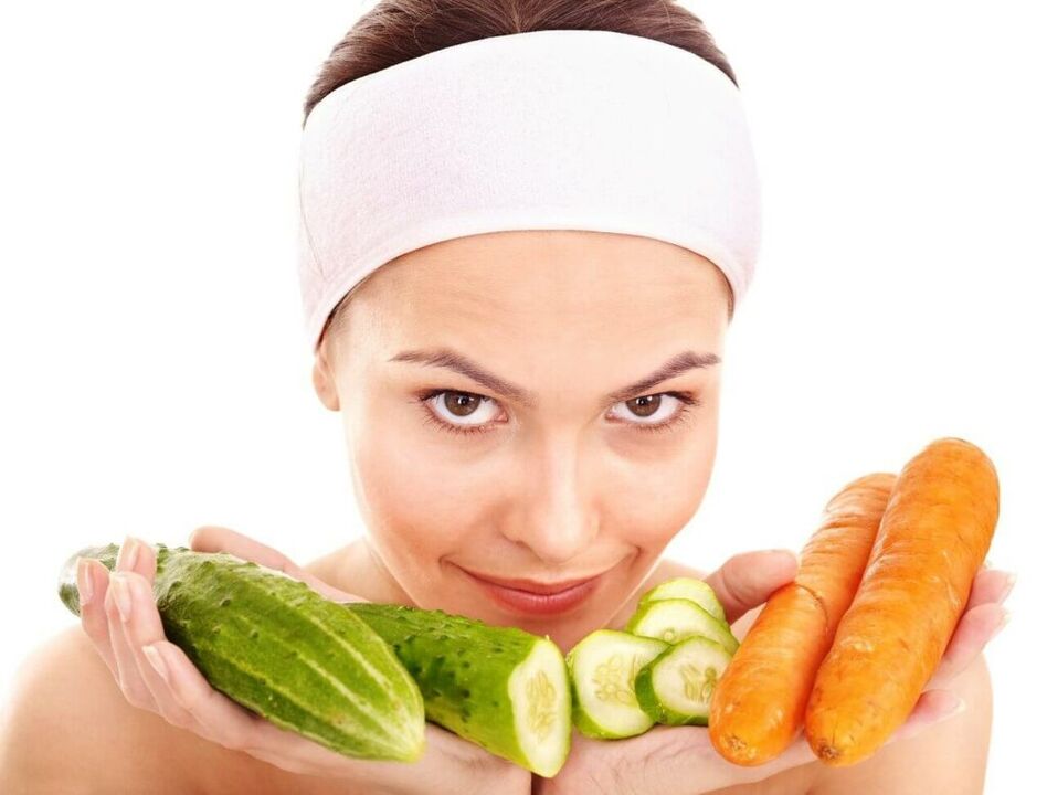 cucumber and carrot for skin rejuvenation