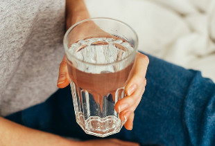 A glass of clean water